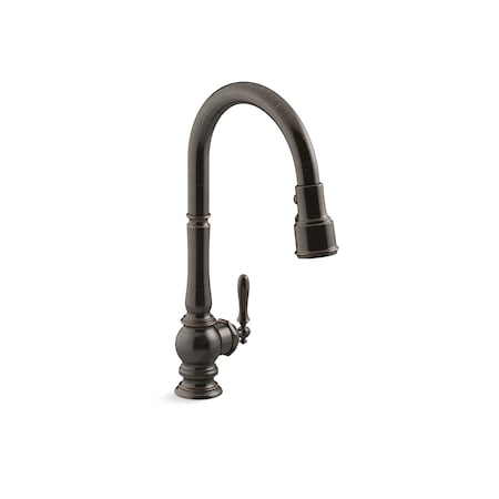 Kohler 2.81 in Mount, 1 Hole Kitchen Faucet 29709-WB-2BZ